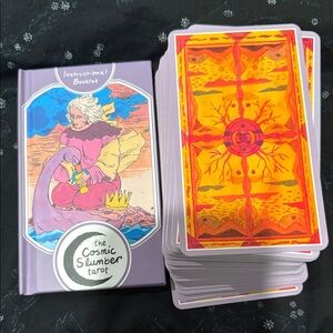 Cosmic Slumber Tarot Deck with Instructional Booklet